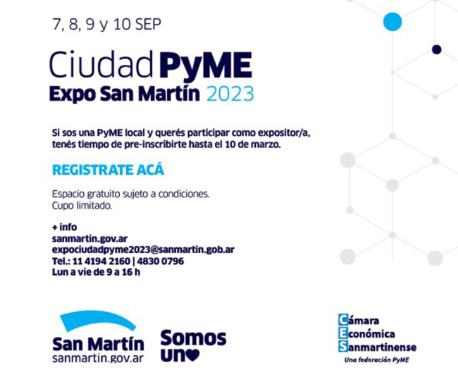 En septiembre, llega la Exposición Ciudad PyME